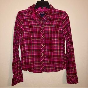 Pink Plaid Shirt